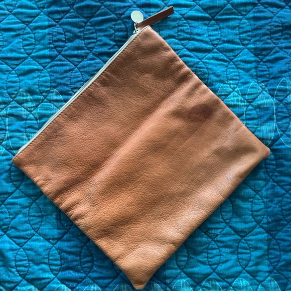 Clare V Leather Foldover Clutch - Picture 5 of 6